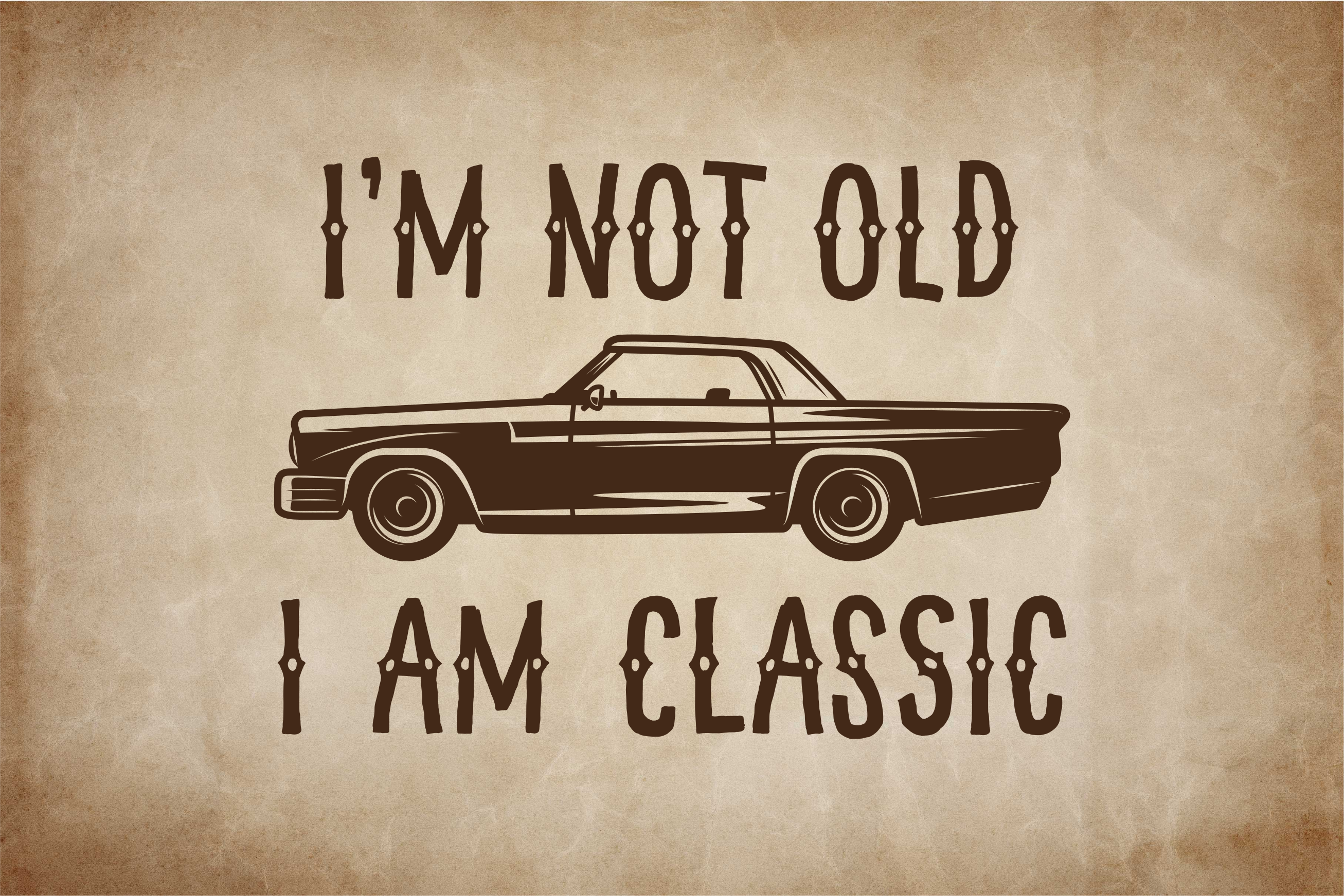 I'M NOT OLD custom vinyl rug - TenStickers