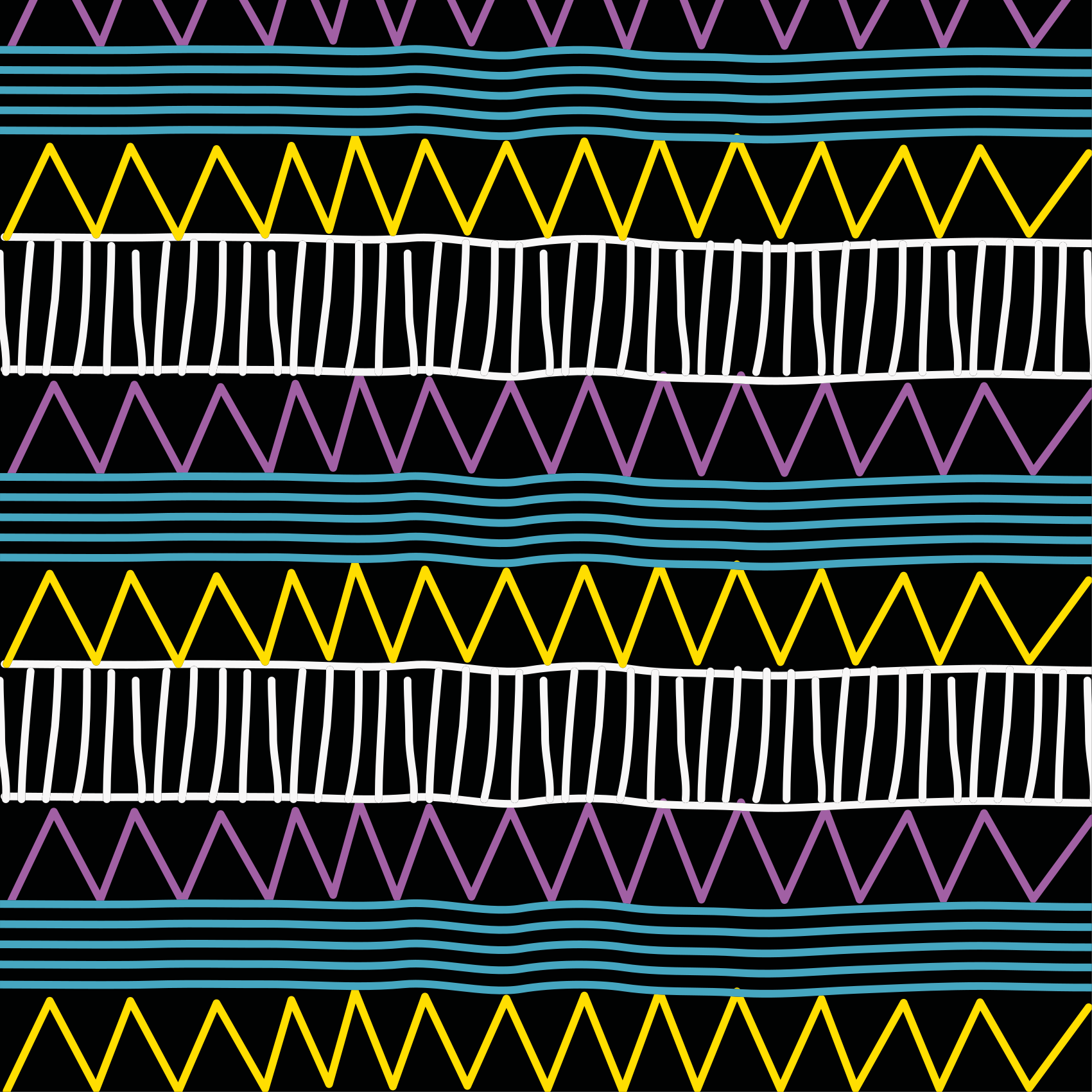 Colorful Pattern Play geometric vinyl rug - TenStickers