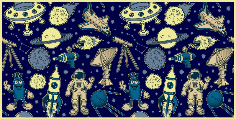 Celestial Journey Idea vinyl rug - TenStickers