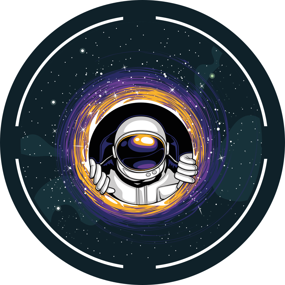 Cosmonaut Journey gaming vinyl rug - TenStickers
