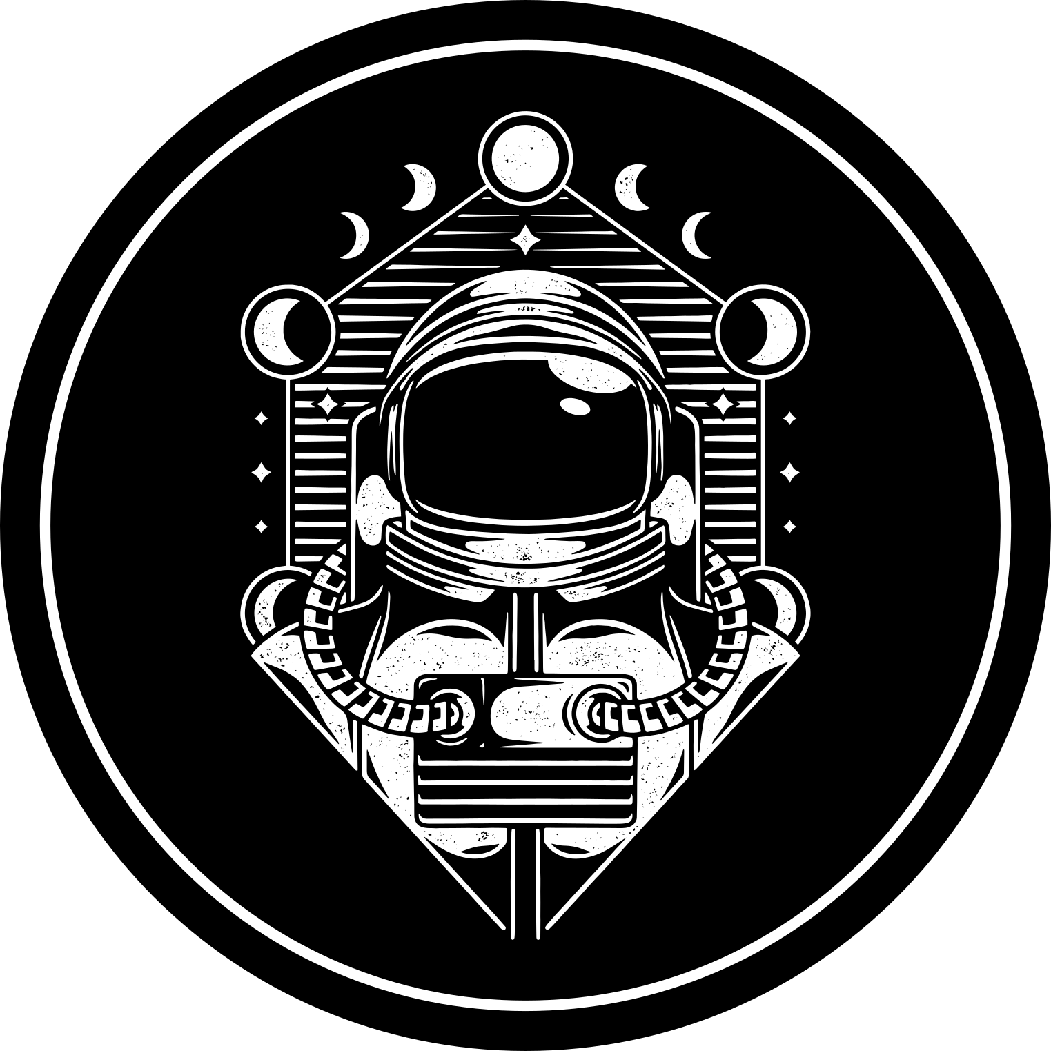 Astronaut Graphic teenager vinyl rug - TenStickers