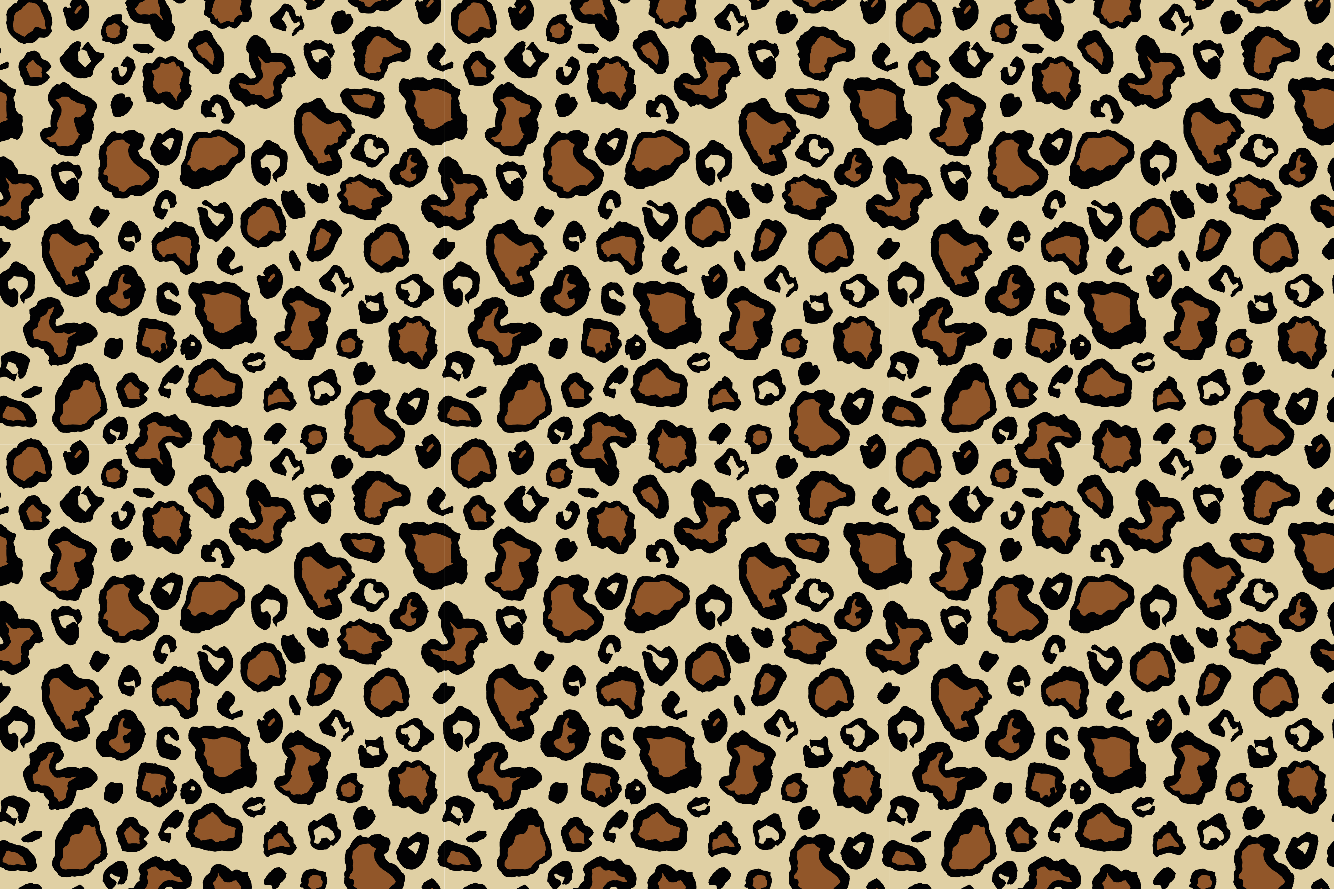 Animal print vinyl rug in leopard spot design - TenStickers