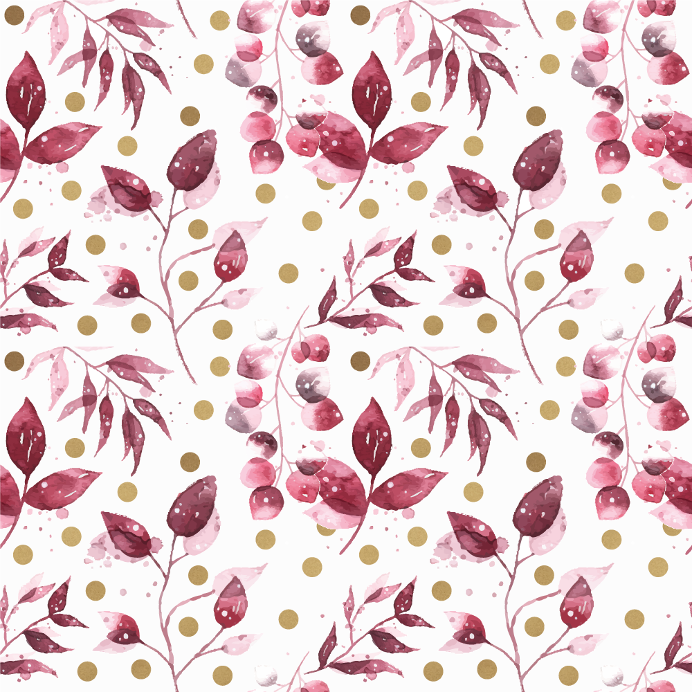 Flower vinyl rug botanical print design - TenStickers
