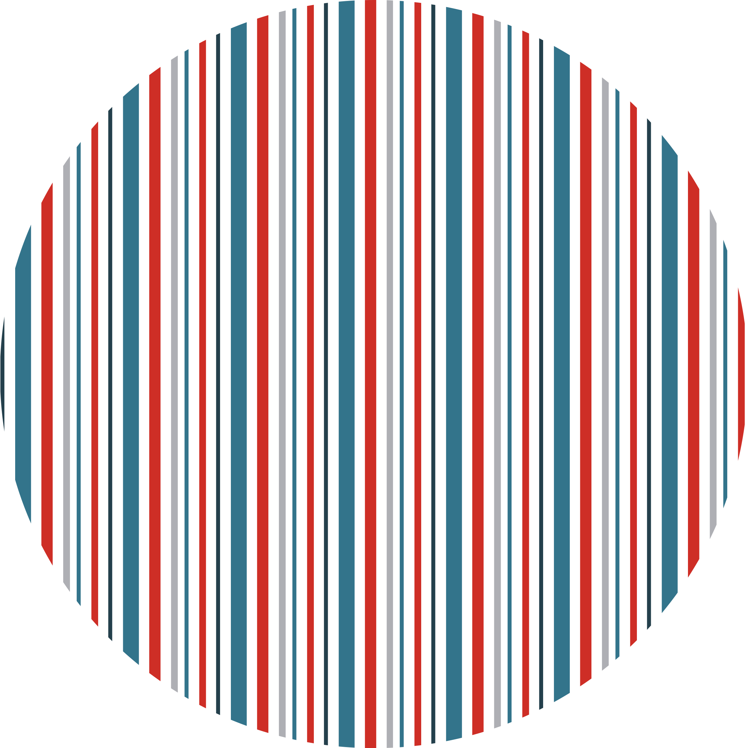 Blue and red stripes vinyl rug - TenStickers