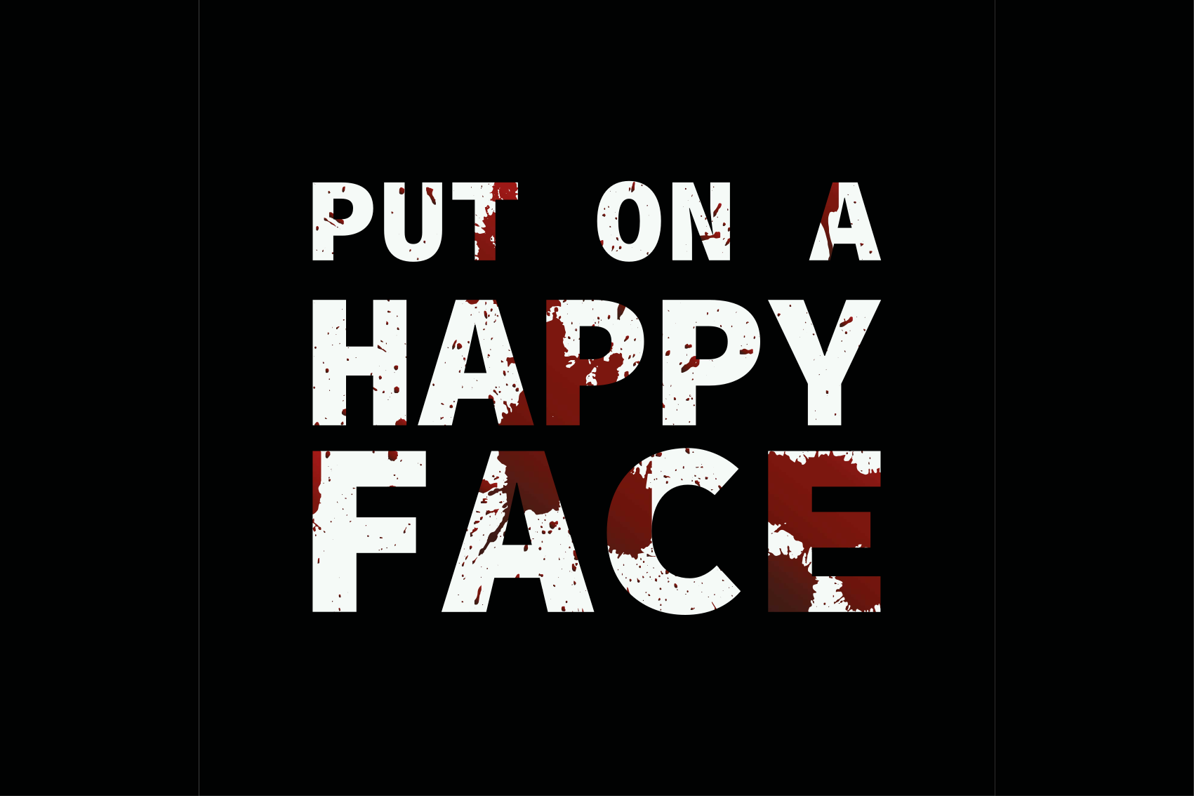 Put on face custom vinyl rug - TenStickers