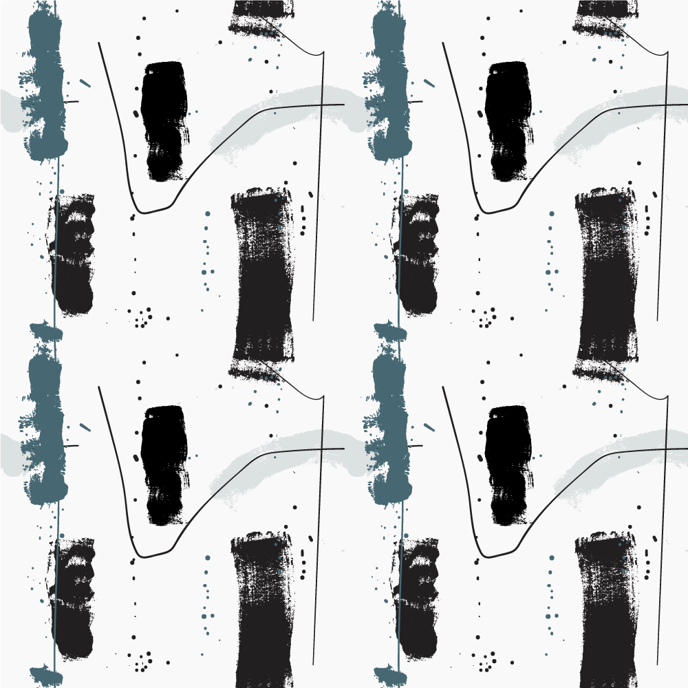 Linear Abstract Shapes minimalist vinyl rug - TenStickers