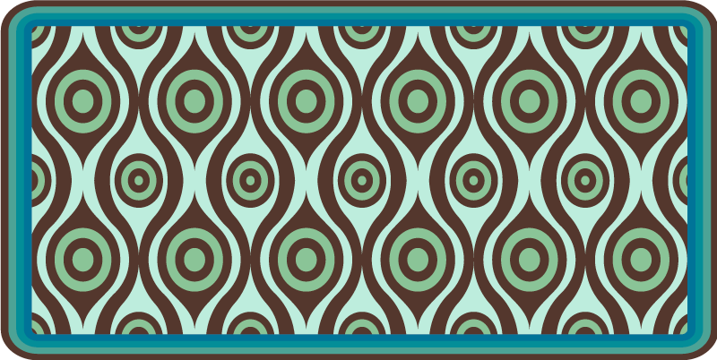 Swirl Pattern Inspiration mosaic vinyl rug - TenStickers