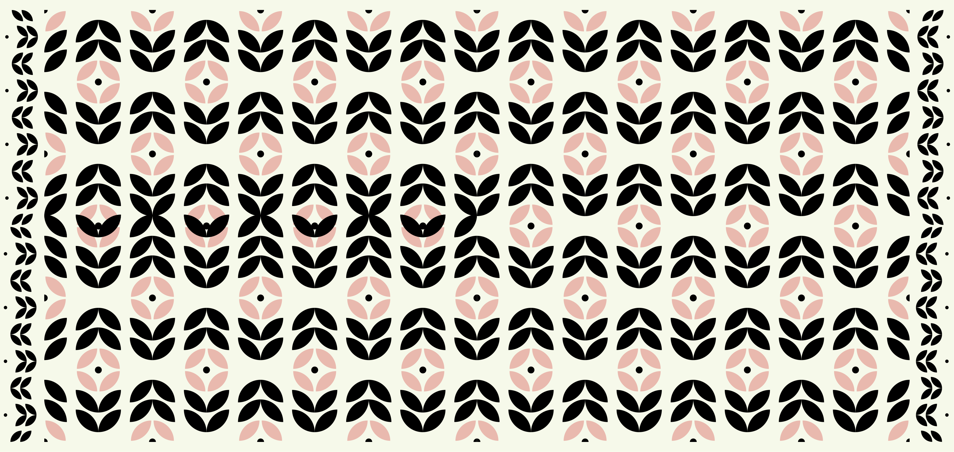 Floral Geometric Motif modern vinyl rug - TenStickers