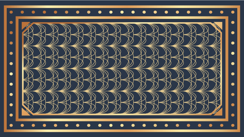 Elegant Wave Patterns geometric vinyl rug - TenStickers