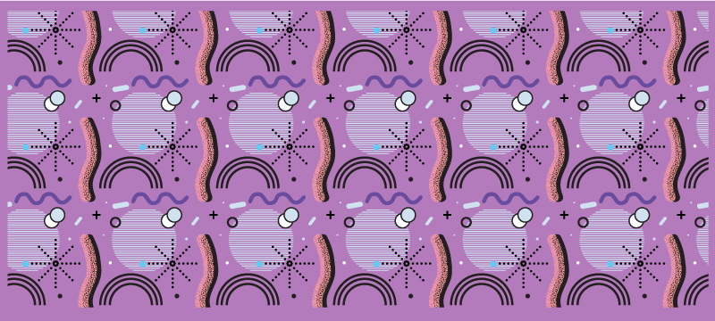 Purple rainbow pattern vinyl rug - TenStickers