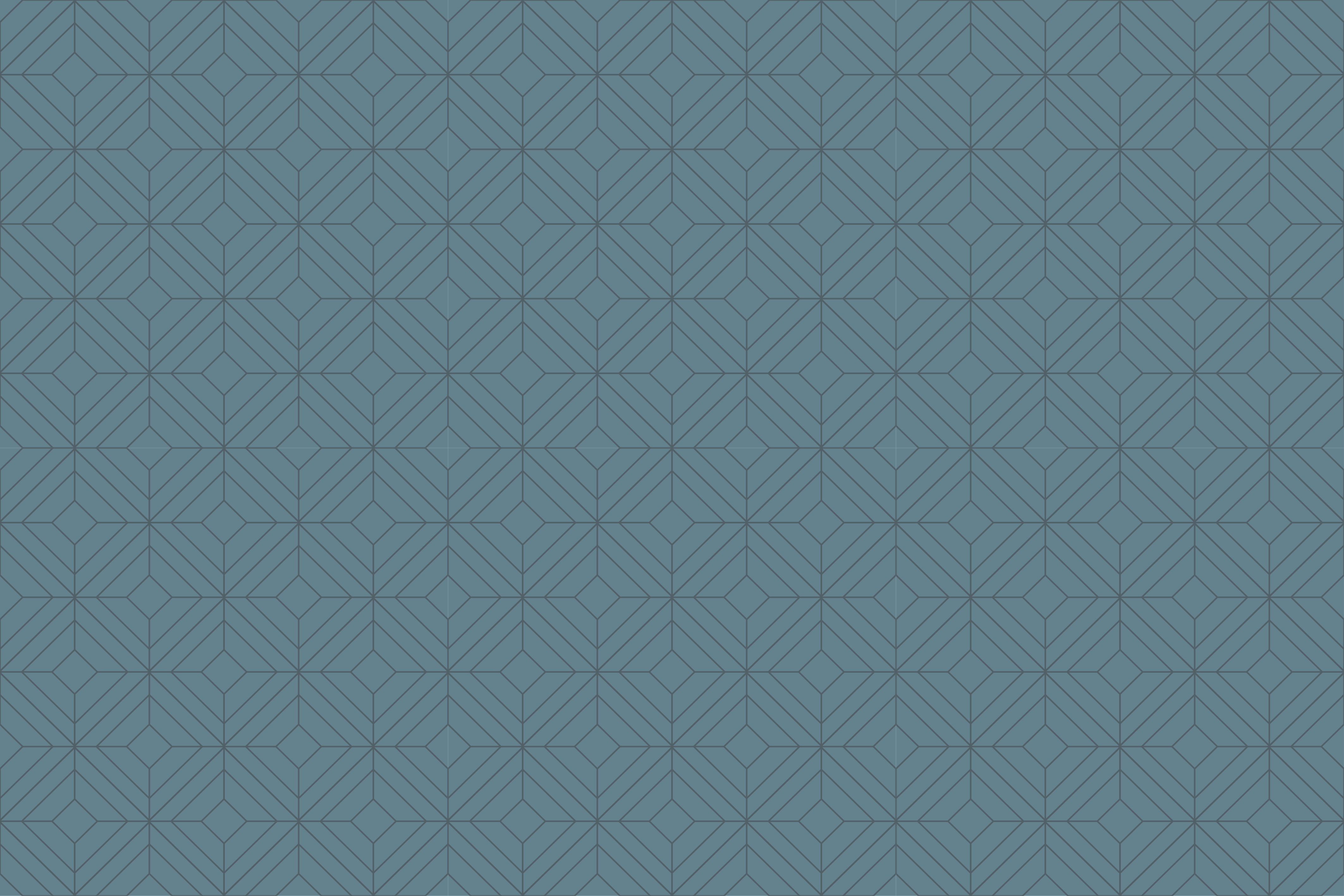 Modern vinyl rug with geometric leaf design - TenStickers