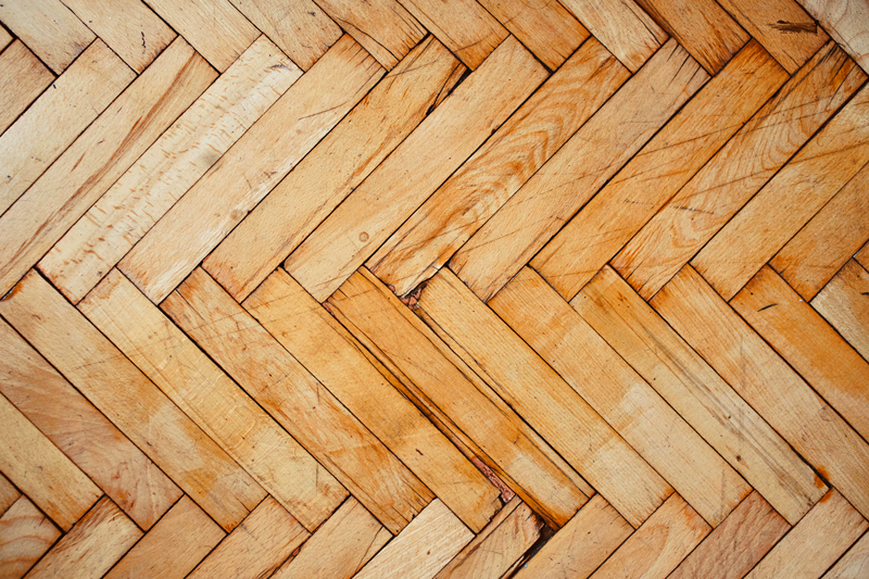 Herringbone Pattern wood vinyl rug - TenStickers