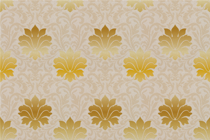 Baroque Pattern Elegance vintage vinyl rug - TenStickers