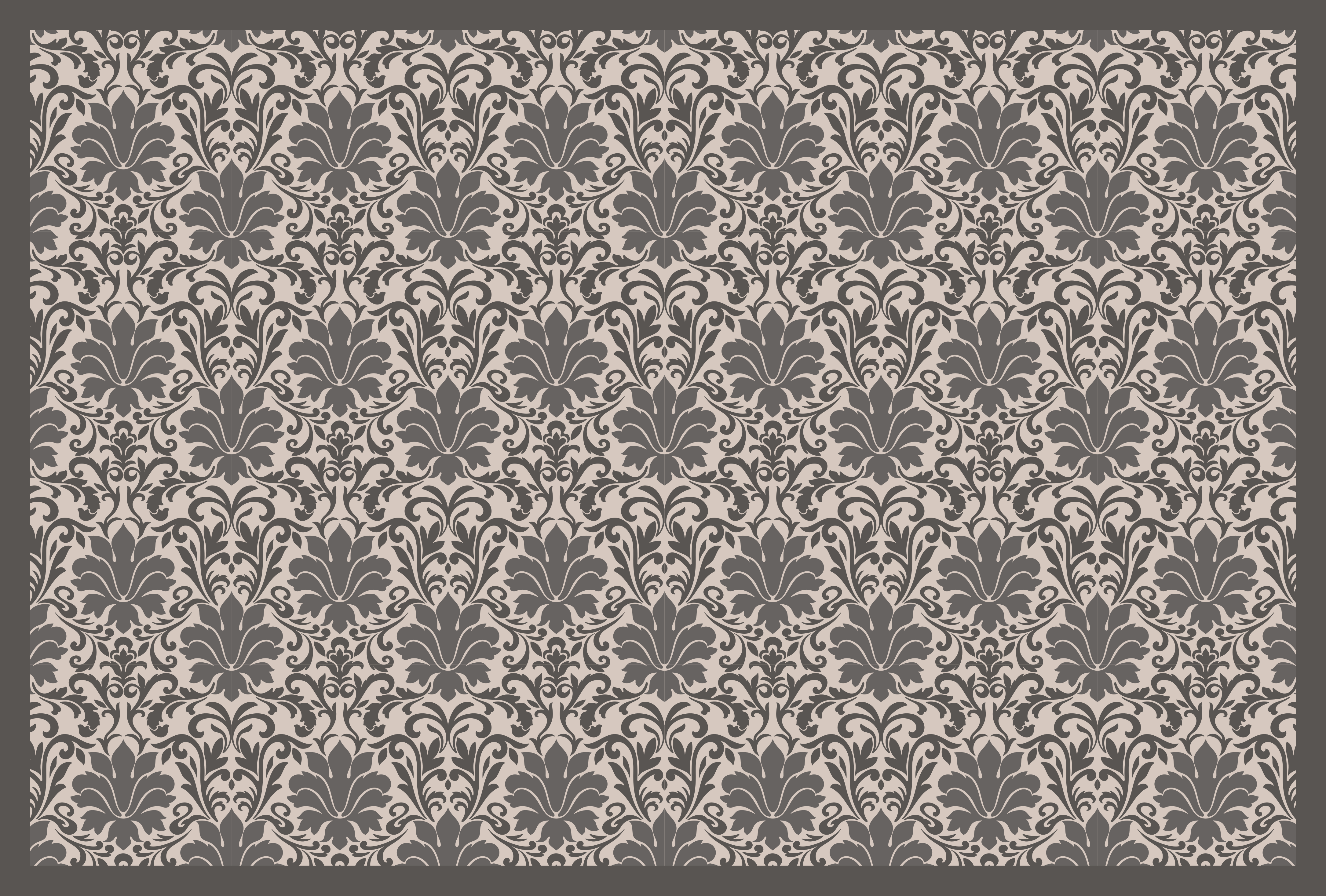 Gray and cream victorian style vintage rug - TenStickers