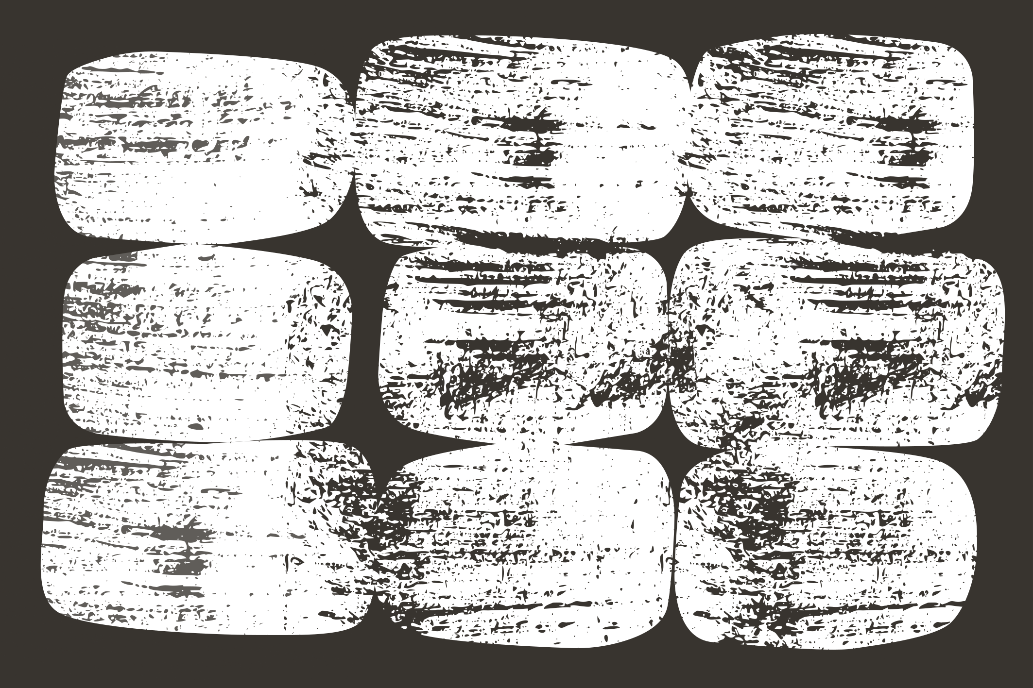 Textured Monochrome Blocks rectangular vinyl rug - TenStickers