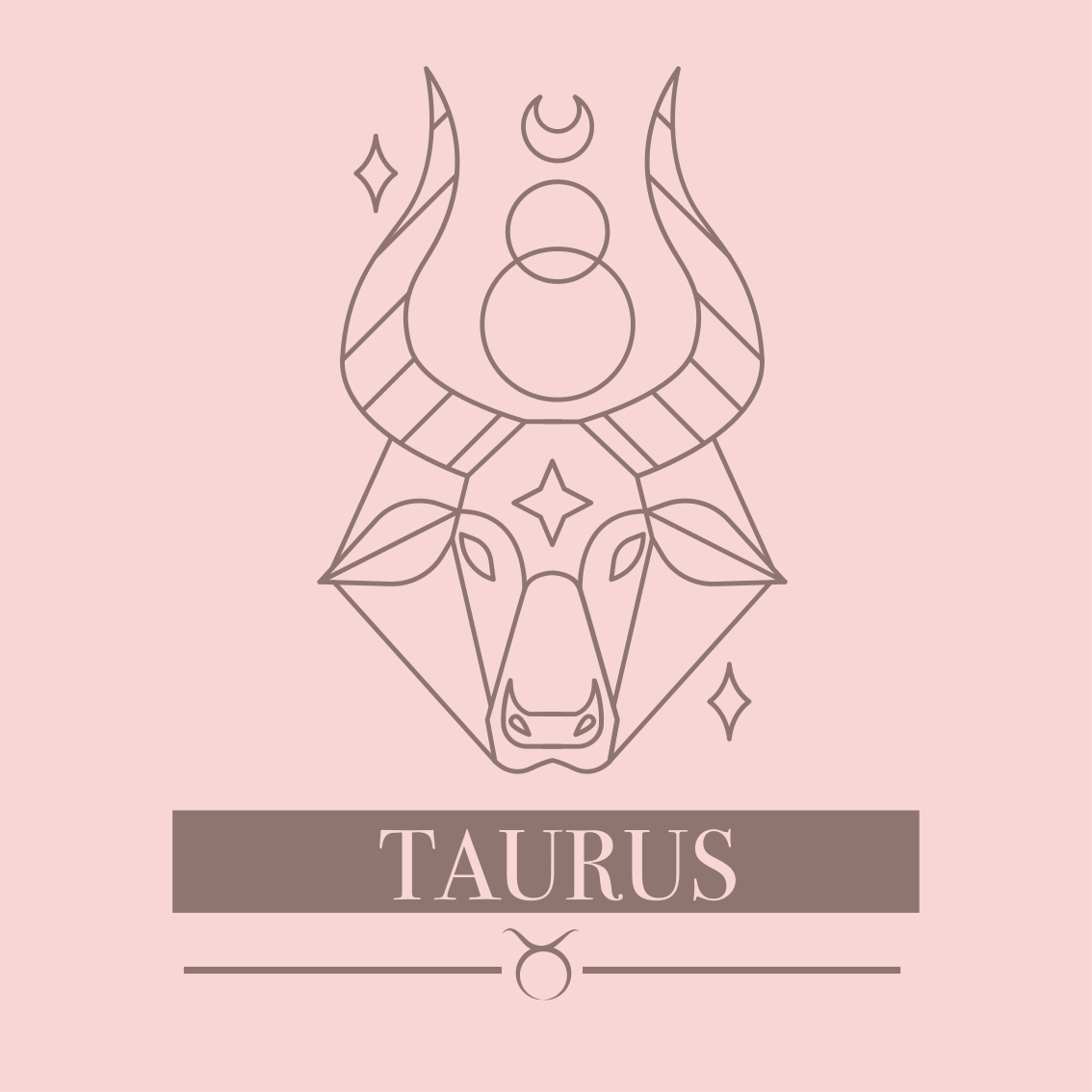 Taurus Zodiac Sign custom vinyl rug - TenStickers