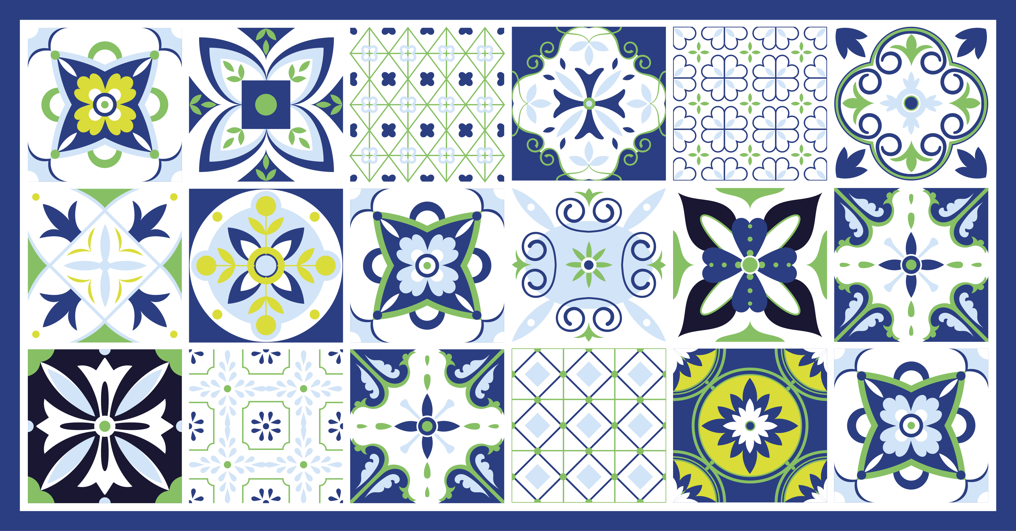 Ceramic Tile Inspiration tile vinyl rug - TenStickers