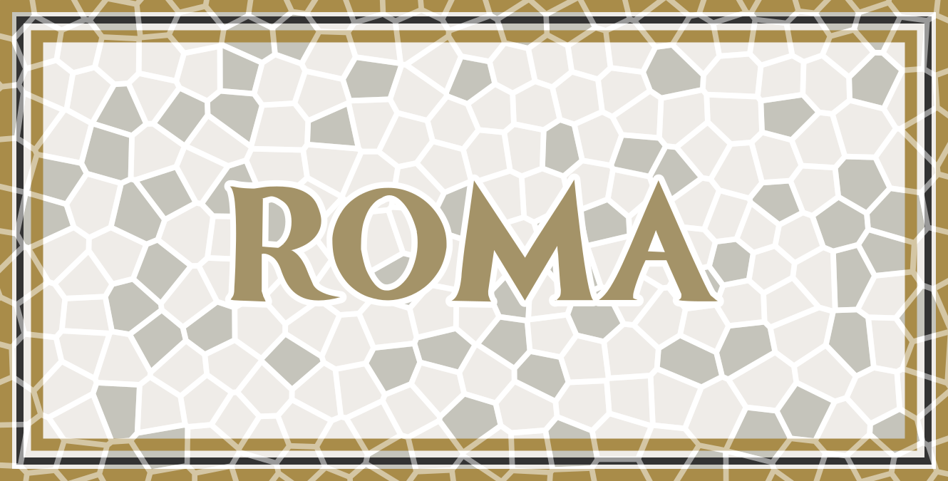 Personalized Roma personalized vinyl rug - TenStickers