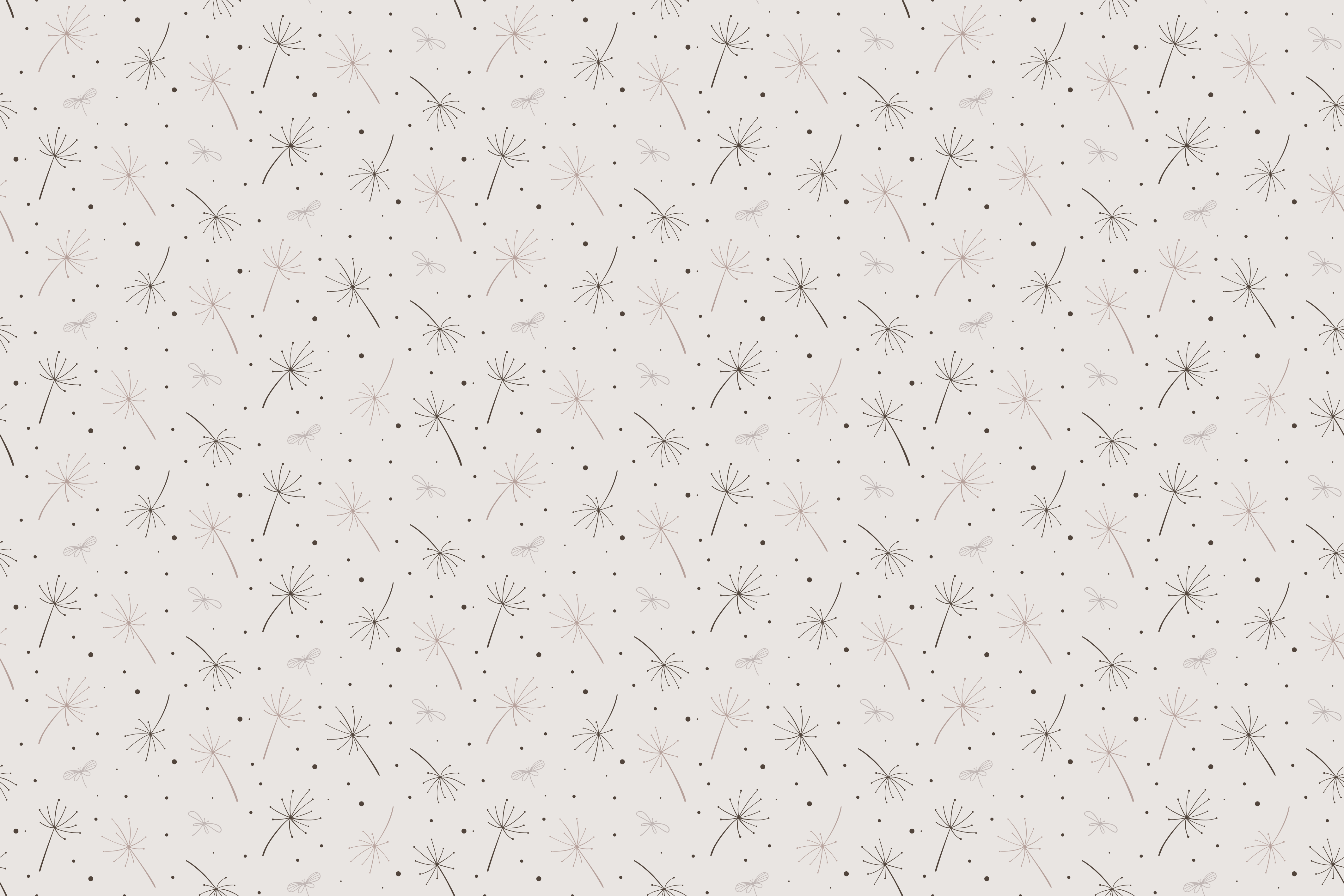 Dandelion Pattern flower vinyl rug - TenStickers