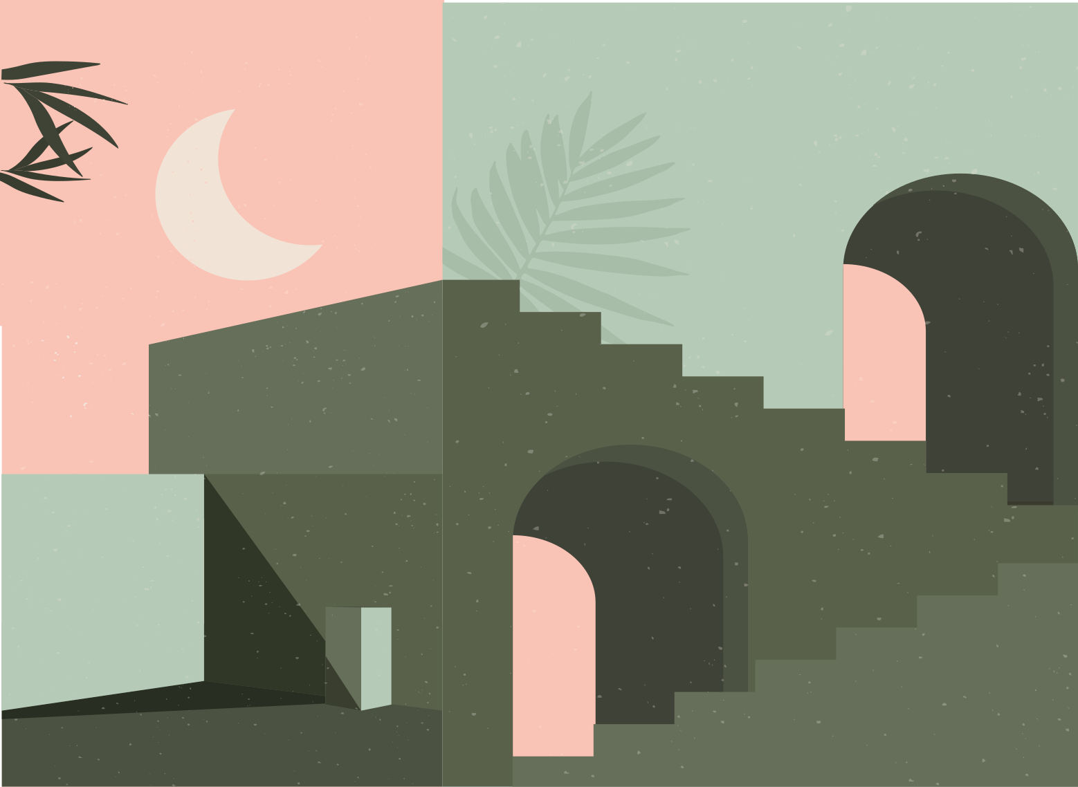 Minimalist Abstract Scenery minimalist vinyl rug - TenStickers