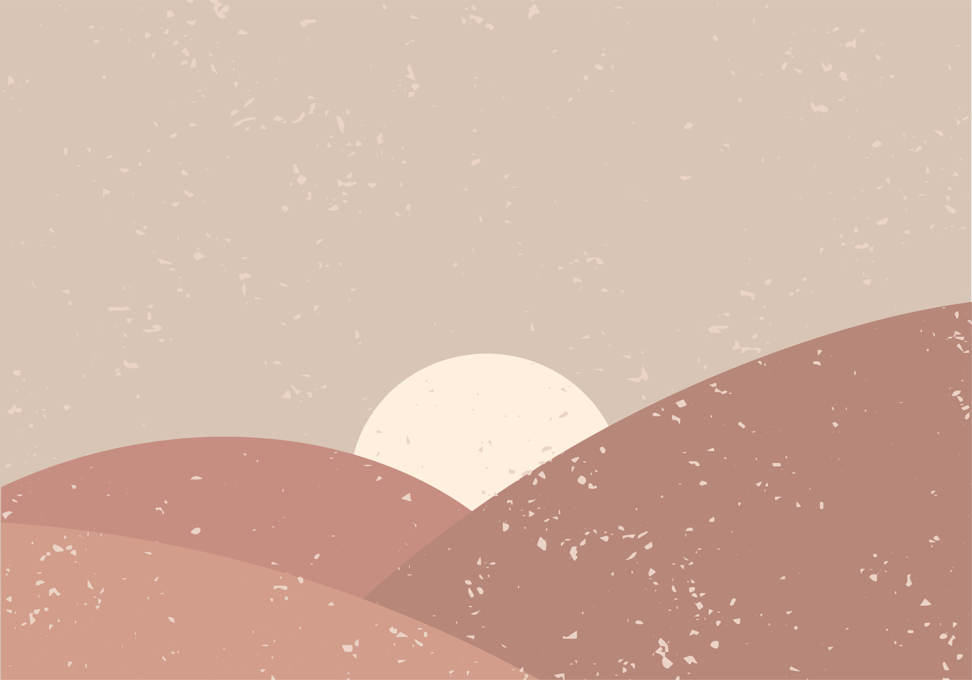 Abstract Landscape minimalist vinyl rug - TenStickers