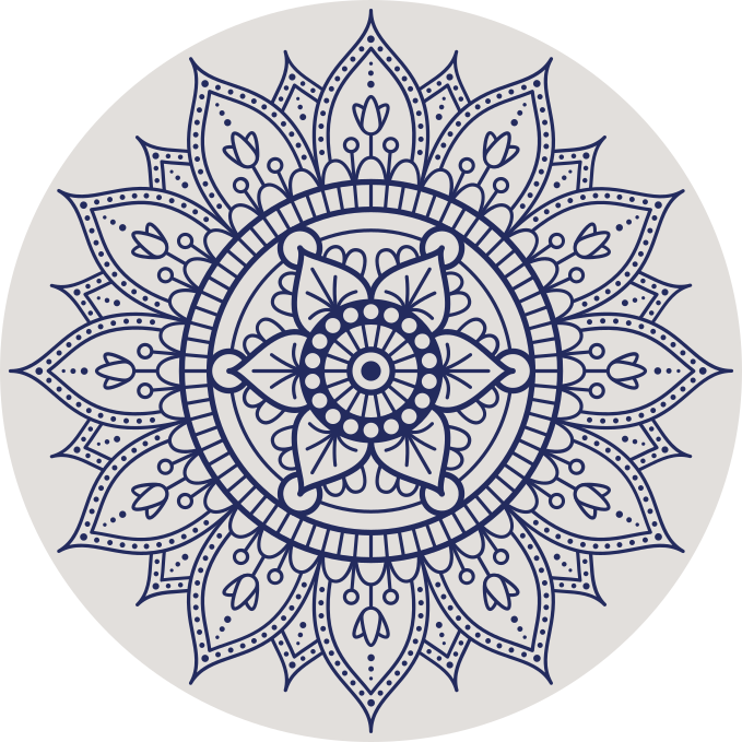 Circular Mandala Floor Decor living room rug - TenStickers