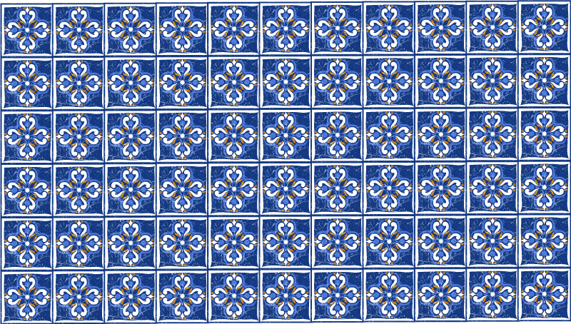 Classic Mediterranean tile carpet - TenStickers