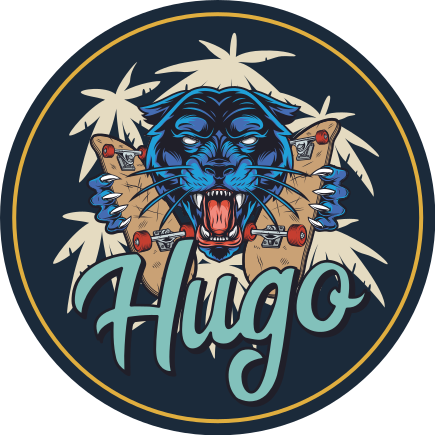 Custom panther animal mat - TenStickers