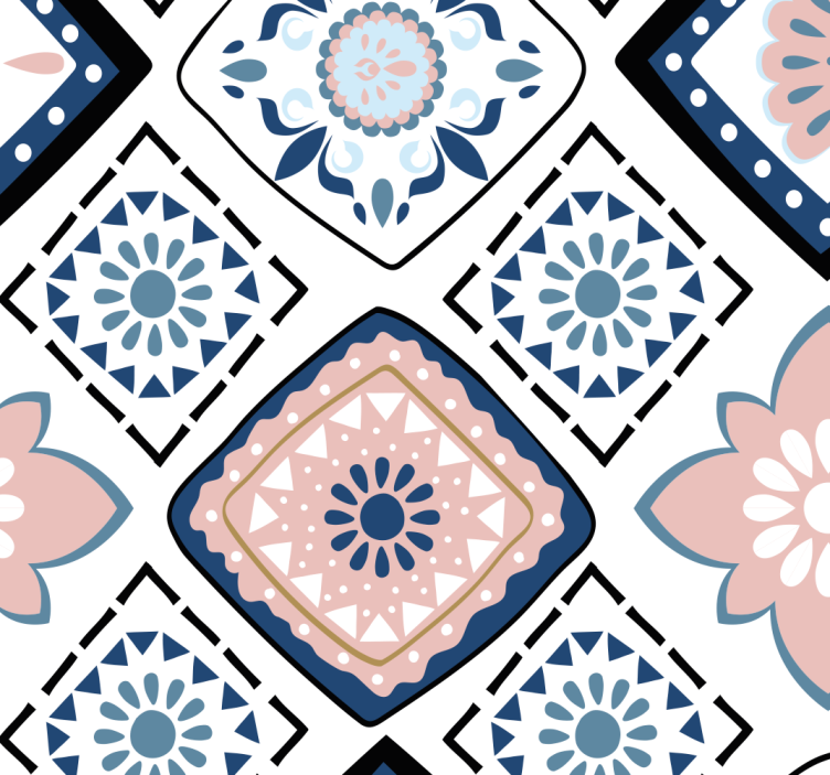 Tile Pattern Elegance tile wallpaper - TenStickers