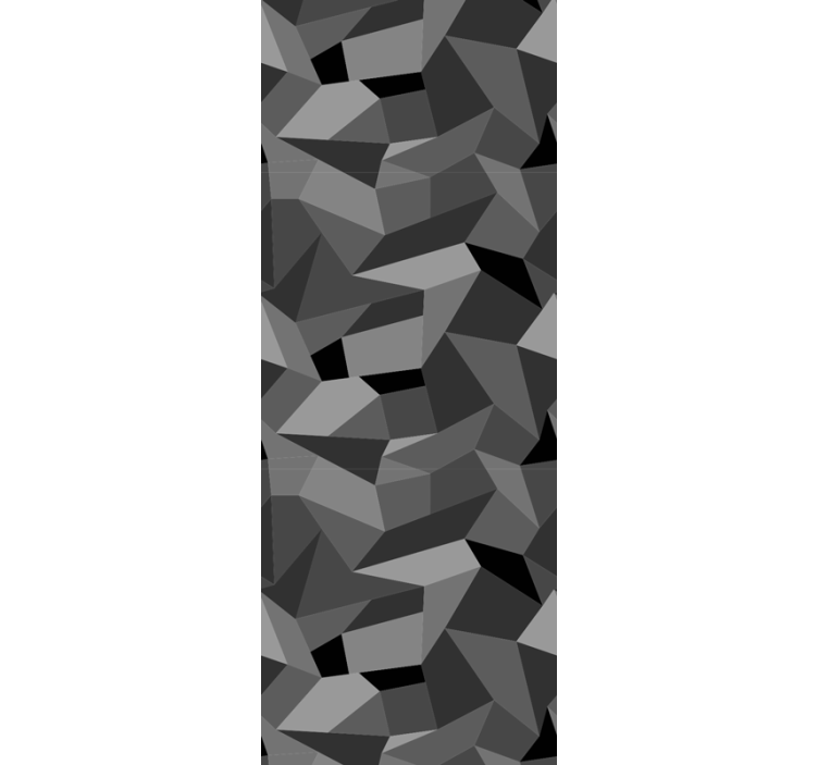 Sharp gray shapes geometric wallpaper - TenStickers