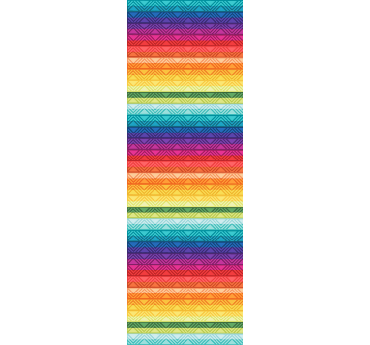 Vibrant Geometric Stripes striped wallpaper - TenStickers