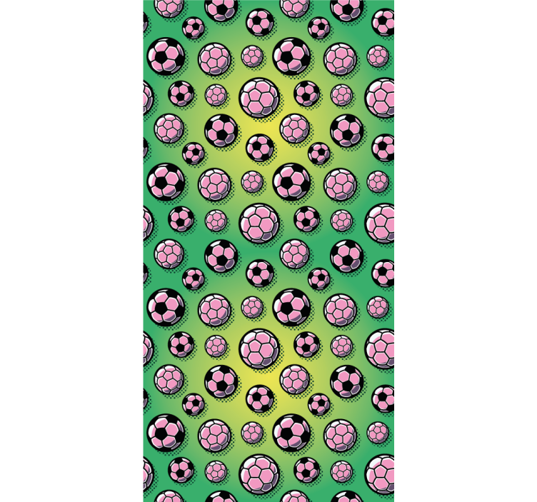 Sporty Ball Pattern customised wallpaper - TenStickers