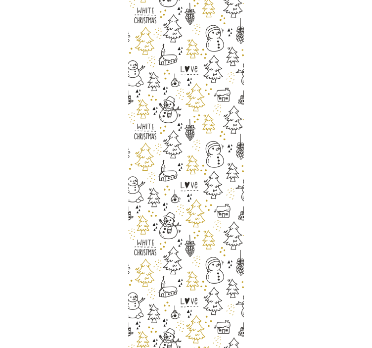 Festive Winter Scene christmas wallpaper - TenStickers