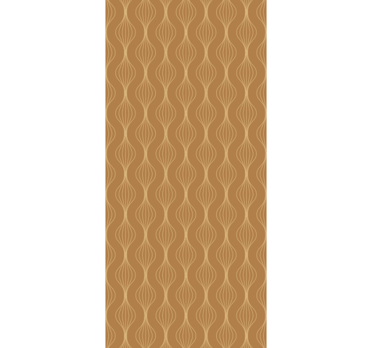 Elegant curves pattern modern wallpaper - TenStickers