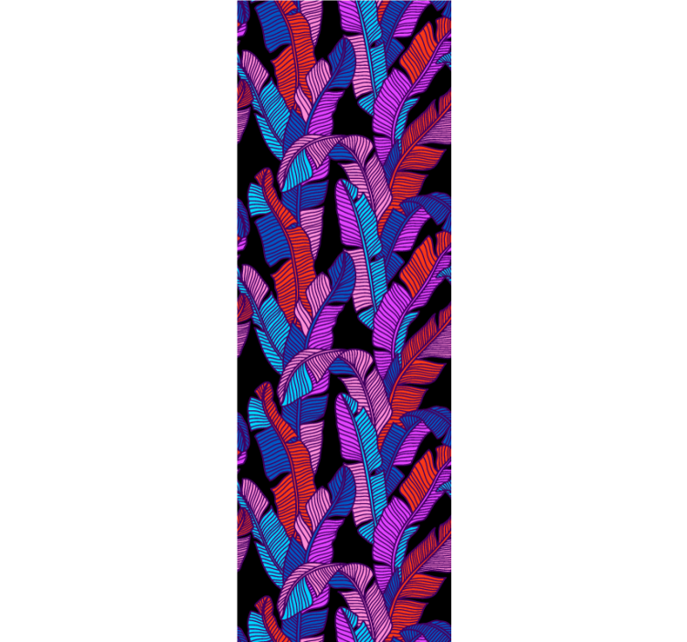 Big vibrant motif floral ornament wallpaper - TenStickers