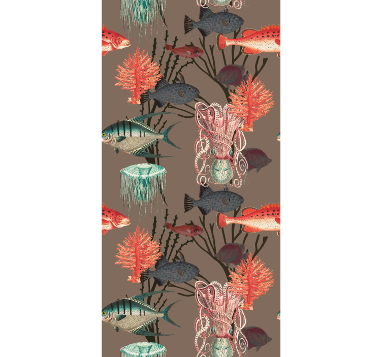 Underwater Marine Life fish wallpaper - TenStickers