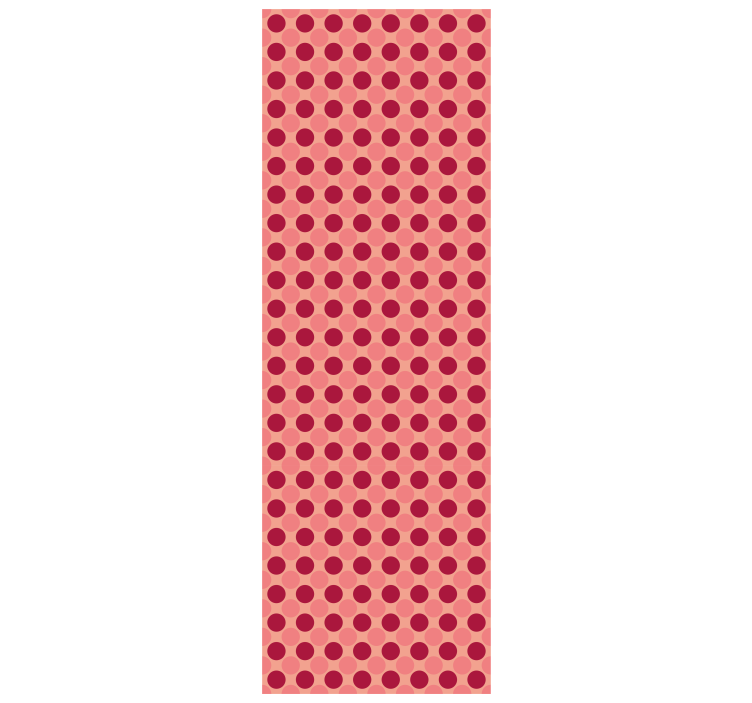 Retro circular geometry polka dots wallpaper - TenStickers