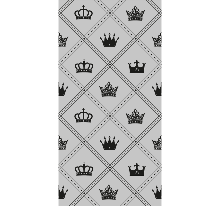 Regal Crown Pattern art wallpaper - TenStickers