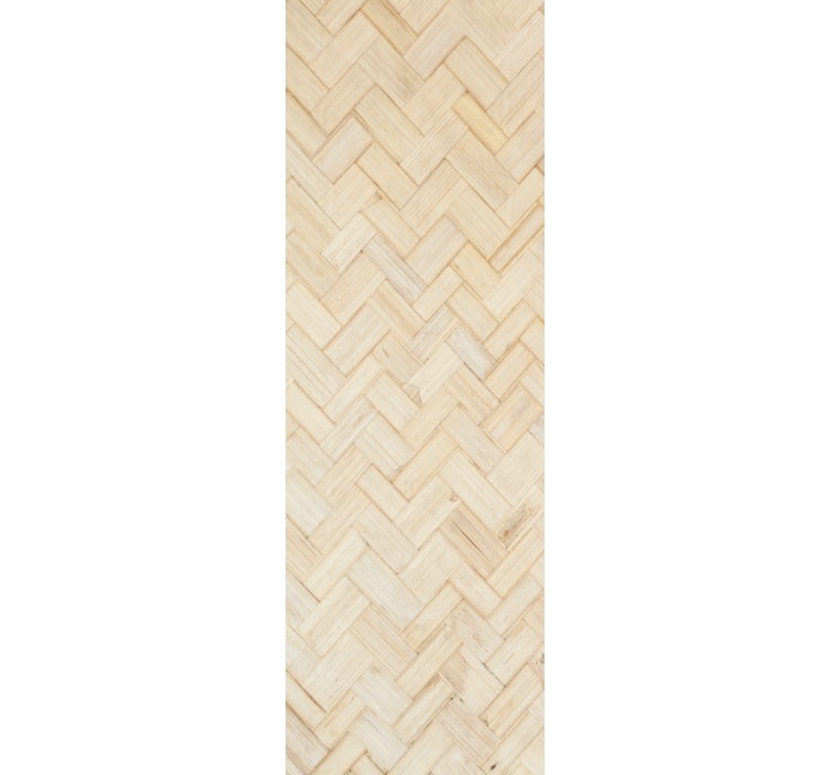 Wood wallpaper herringbone pattern design - TenStickers