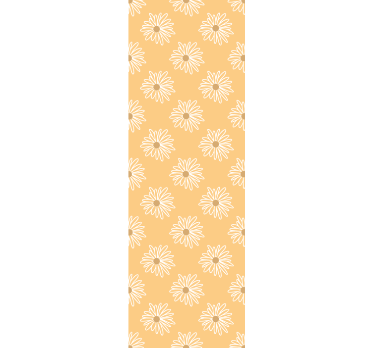 Floral Yellow Bloom flower wallpaper - TenStickers