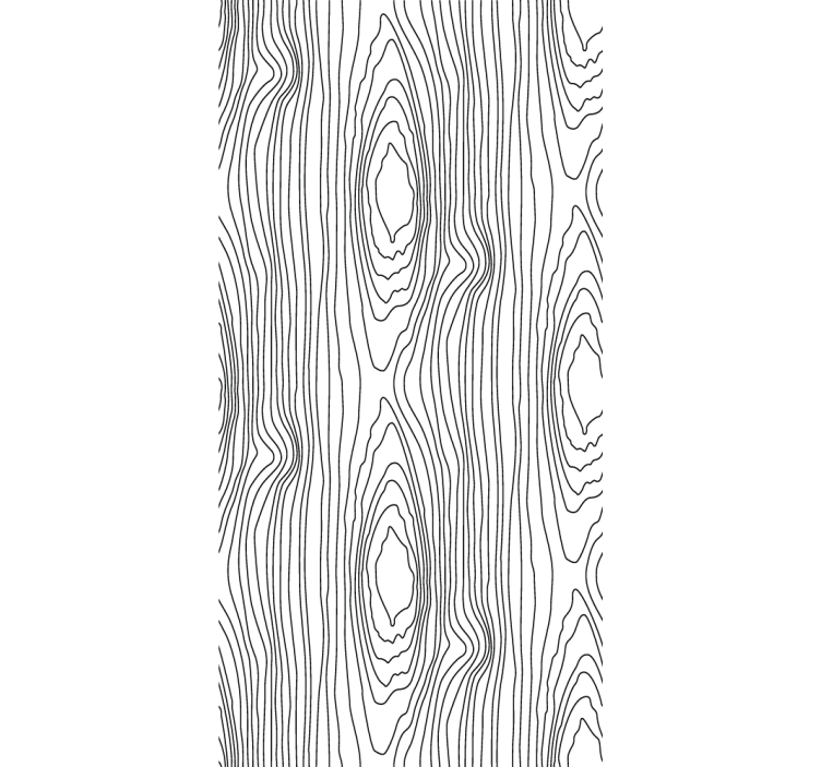 Linear tree rings wood wallpaper - TenStickers
