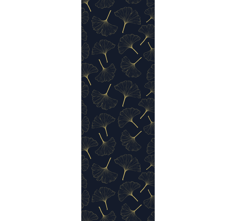 Ginkgo leaf elegance living room wallpaper - TenStickers