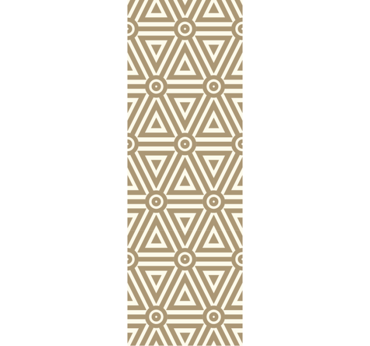 Triangular Beige Arrangement geometric wallpaper - TenStickers
