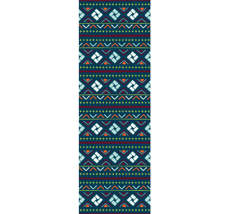 Geometric wallpaper in colorful blocks - TenStickers