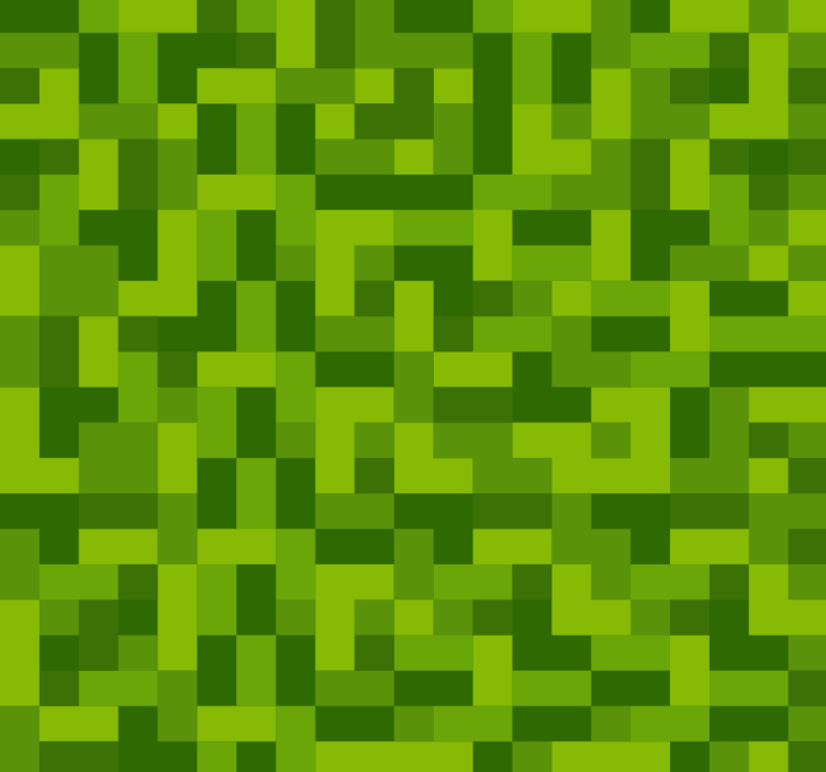 Green squarred gaming design teenager wallpaper - TenStickers