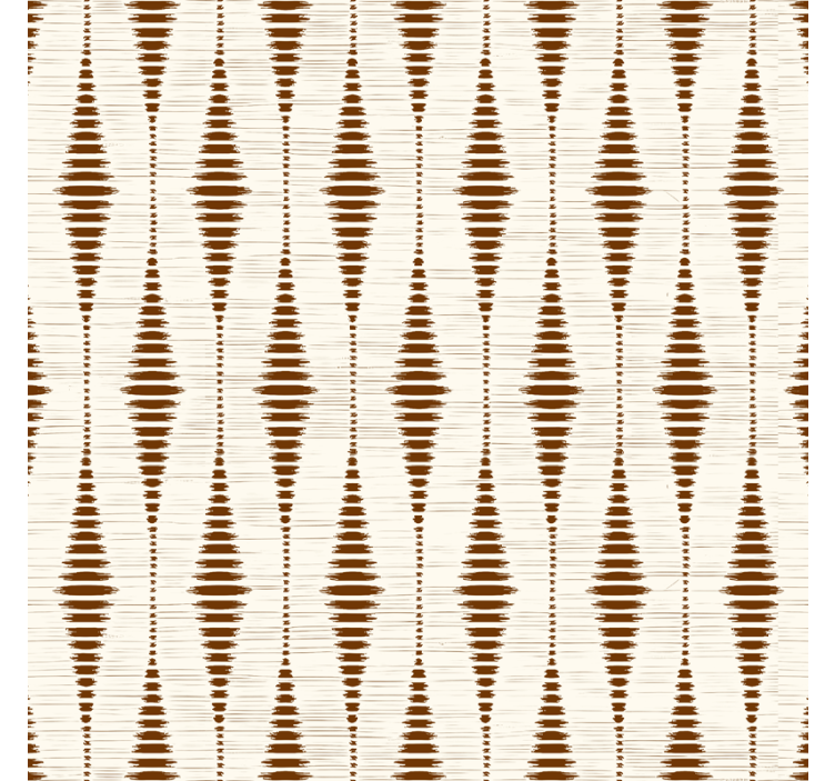 chocolate brown rabaul ikat shapes wallpaper - TenStickers