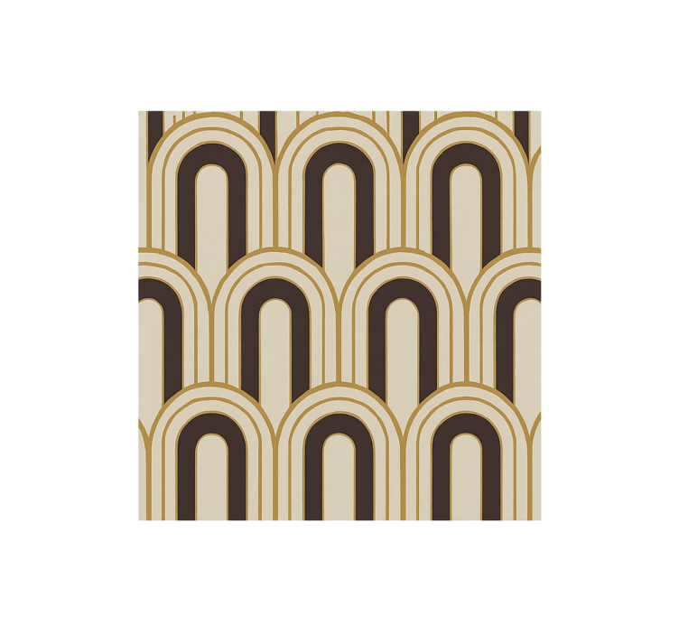 1970's Art Deco arches vintage wallpaper - TenStickers