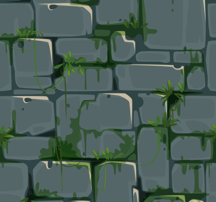 Stone Wall Textured Wallpaper - TenStickers