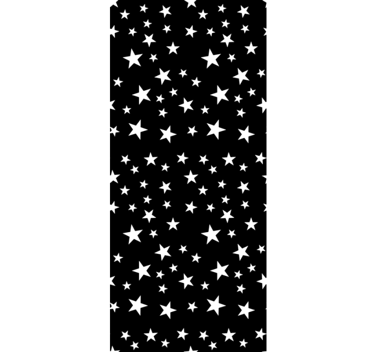 Star wallpaper in monochrome elegance - TenStickers