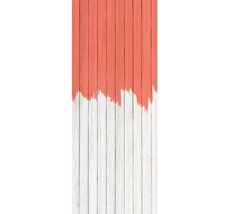 Wood wallpaper with living coral design - TenStickers